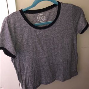 grey crop top